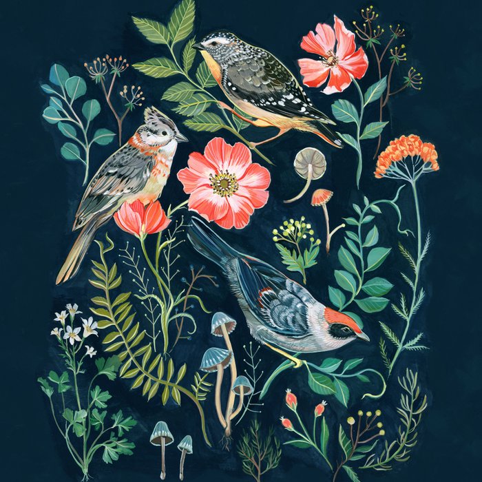 Birds Garden Coffee Mug Gallery Image 2