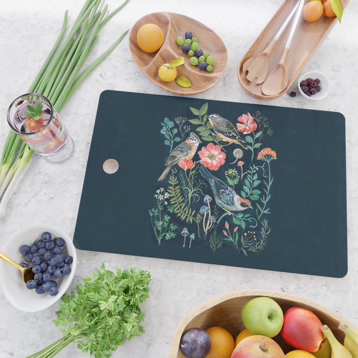 Birds Garden Cutting Board Gallery Image 2