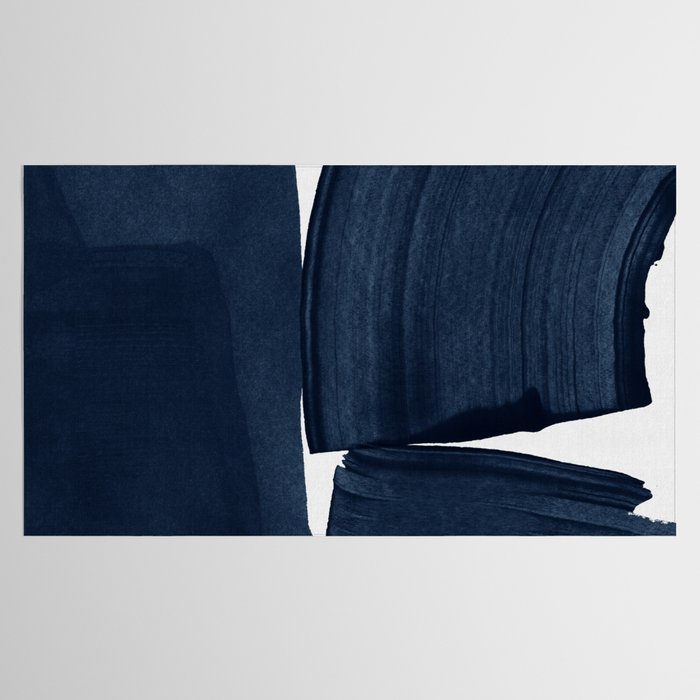 Minimalist Painting Blue I, Navy Decor Tablecloth Gallery Image 2