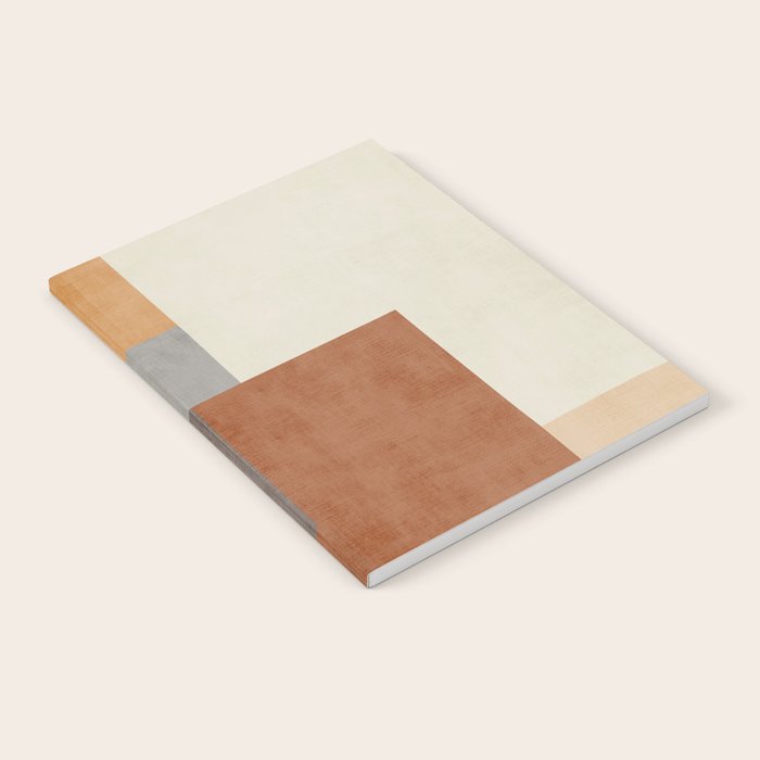 Terra Earth Tones Geometric Modern Abstract Notebook Gallery Image 1
