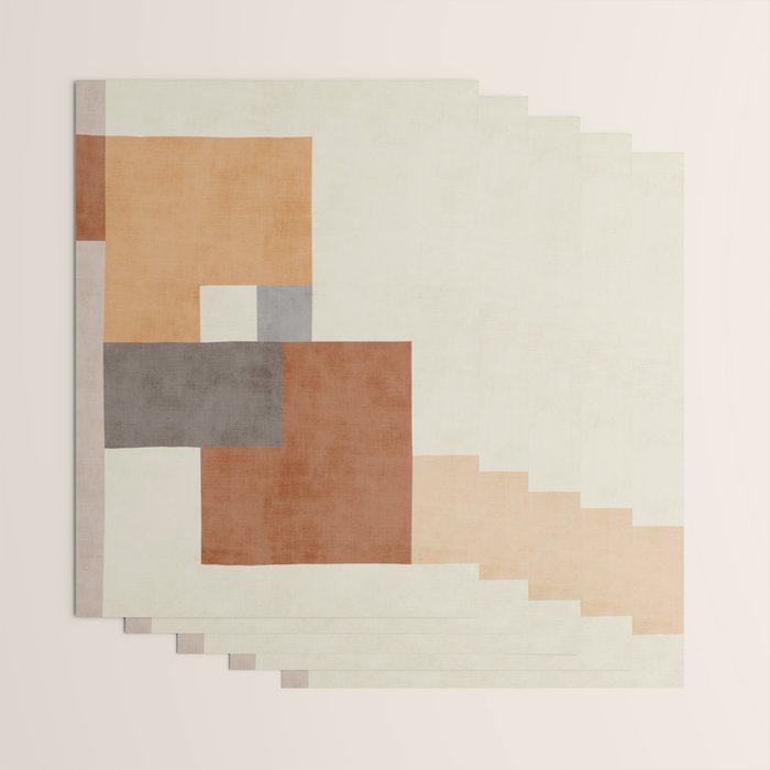 Terra Earth Tones Geometric Modern Abstract Wrapping Paper Gallery Image 3