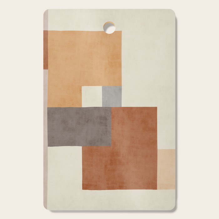 Terra Earth Tones Geometric Modern Abstract Cutting Board Gallery Image 1