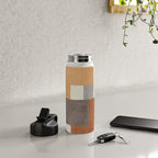 Terra Earth Tones Geometric Modern Abstract Water Bottle Gallery Image 4