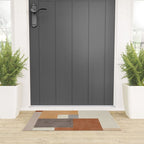 Terra Earth Tones Geometric Modern Abstract Welcome Mat Gallery Image 3