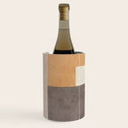 Terra Earth Tones Geometric Modern Abstract Wine Chiller Gallery Image 2