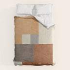 Terra Earth Tones Geometric Modern Abstract Comforter Gallery Image 6