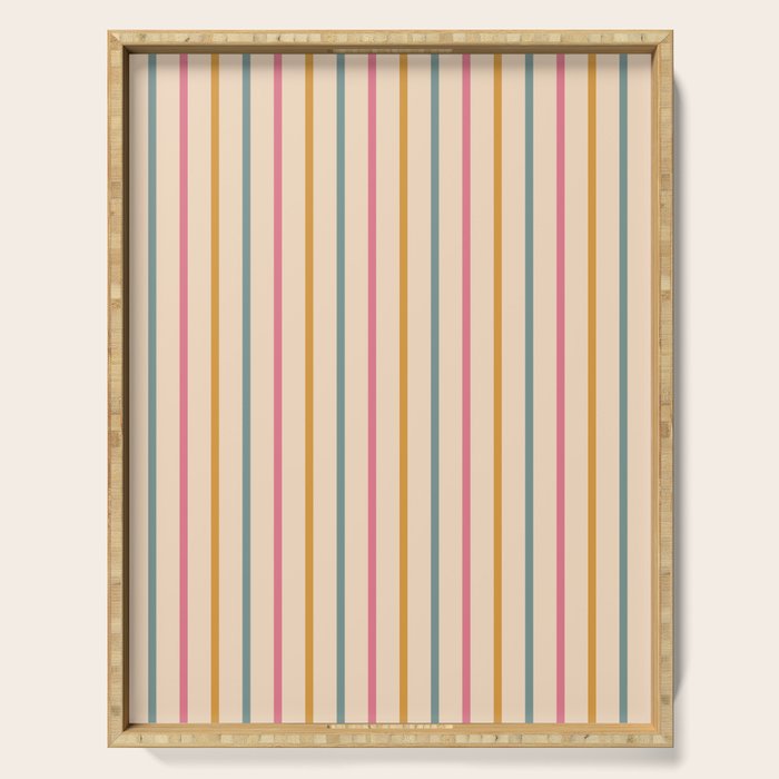 Vintage Stripes  Serving Tray Gallery Image 1