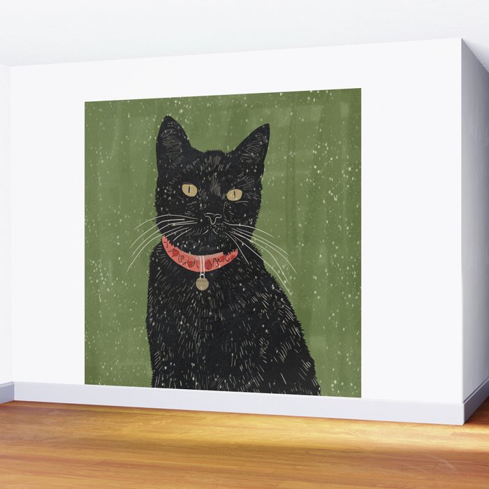 Black Cat 5 Wall Mural Gallery Image 2