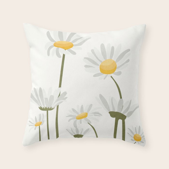 Summer Flowers III Throw Pillow Gallery Image 6