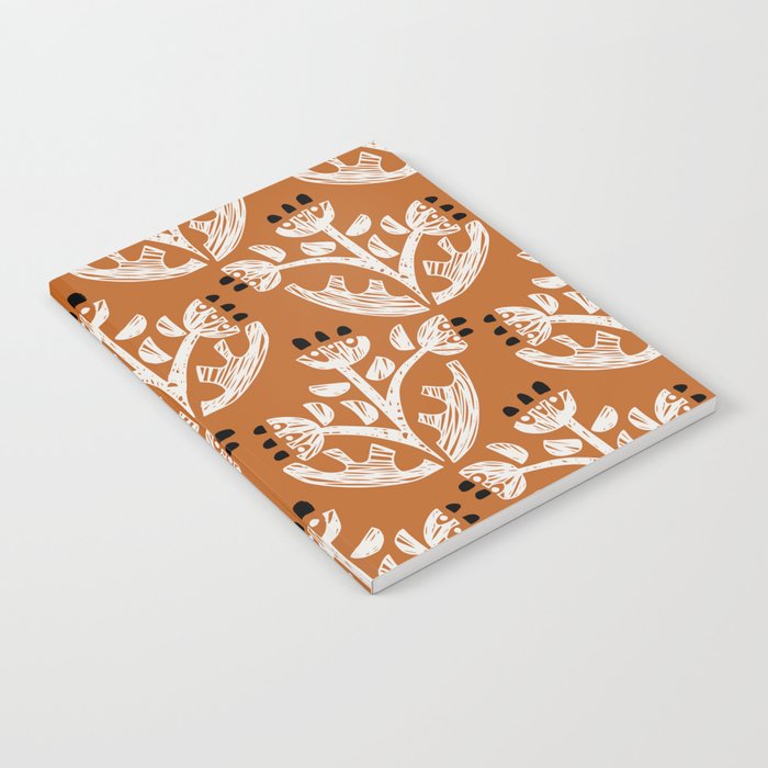 Black Forest flowers terracotta Notebook Gallery Image 2