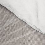 Minimalist palm leaf -neutral beige linen Comforter Gallery Image 4