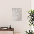 Minimalist palm leaf -neutral beige linen Poster Gallery Image 2