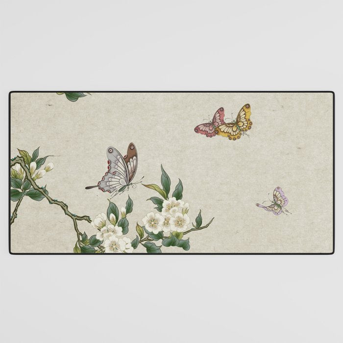 Pear flowers and butterflies type A - Minhwa : Koreafolkpainting Desk Mat Gallery Image 3