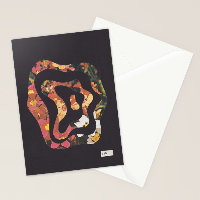 Contours of Blooms #2 Stationery Card Gallery Image 2