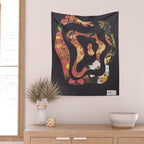Contours of Blooms #2 Wall Tapestry Gallery Image 2