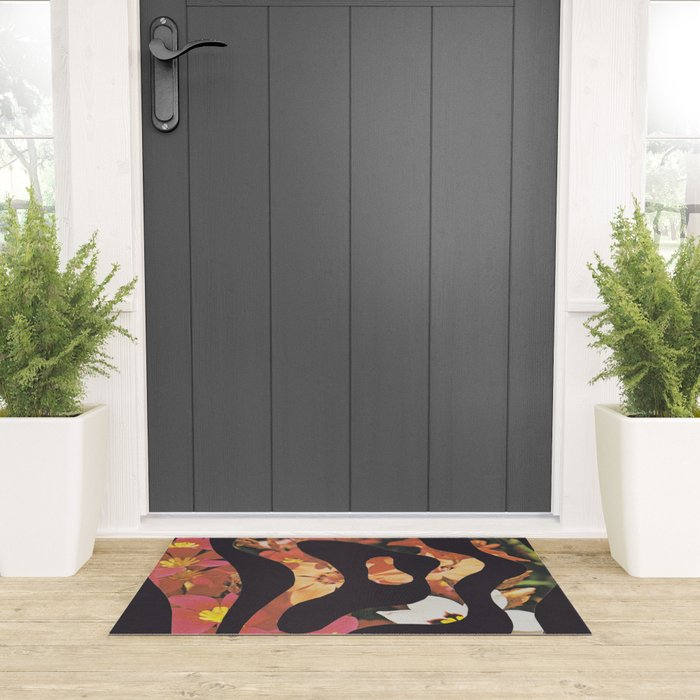Contours of Blooms #2 Welcome Mat Gallery Image 3