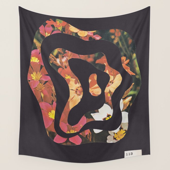 Contours of Blooms #2 Wall Tapestry Gallery Image 4