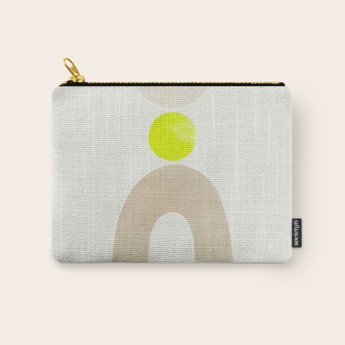 Balancing Shapes NO.3 | Neon Carry All Pouch Gallery Image 1