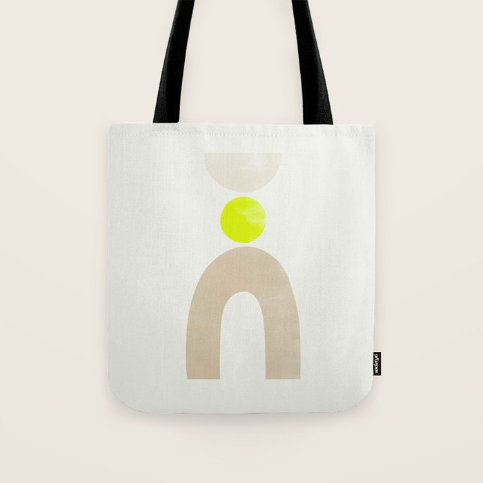 Balancing Shapes NO.3 | Neon Tote Bag Gallery Image 1