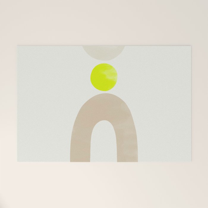 Balancing Shapes NO.3 | Neon Welcome Mat Gallery Image 1