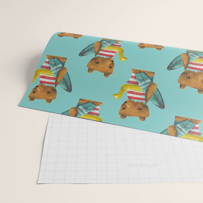 Summer Bear Wrapping Paper Gallery Image 2