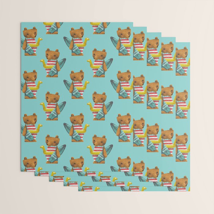 Summer Bear Wrapping Paper Gallery Image 3