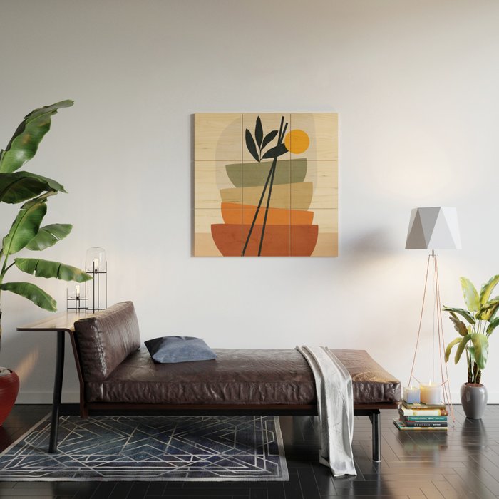 Small Stack Wood Wall Art Gallery Image 2