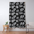 Goth Romantic Vintage Peonies Window Curtain Gallery Image 5