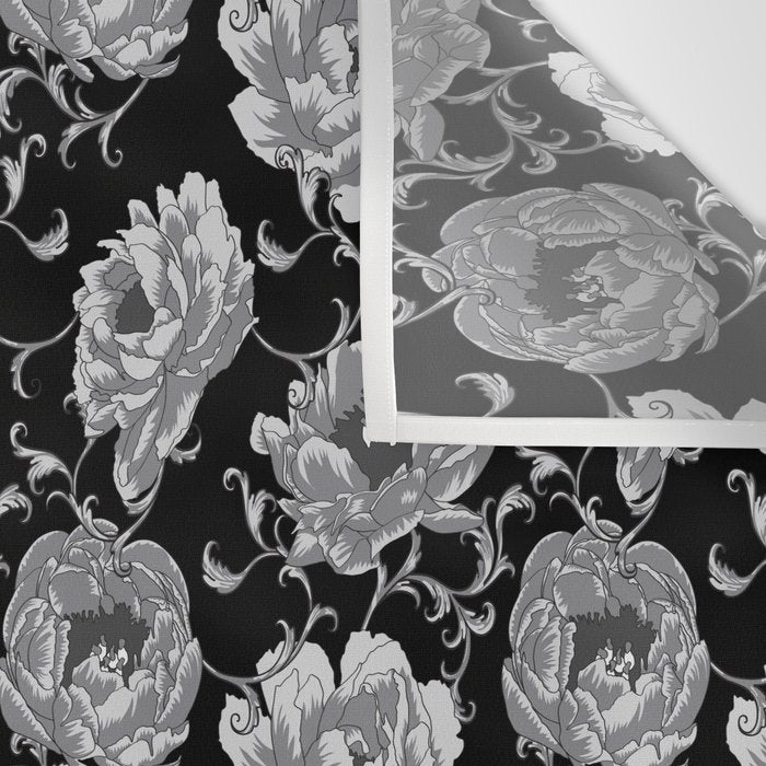 Goth Romantic Vintage Peonies Wall Tapestry Gallery Image 3