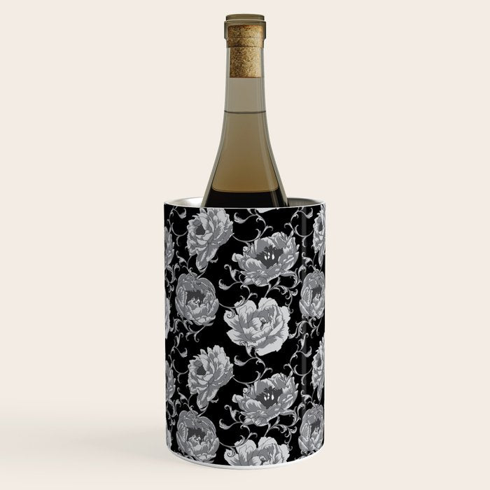Goth Romantic Vintage Peonies Wine Chiller Gallery Image 3