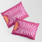 THE VASE 02: Bordeaux Wine Leaves Pillow Sham Gallery Image 3
