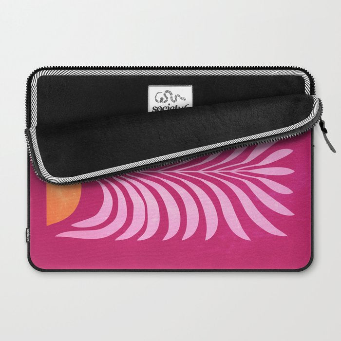 THE VASE 02: Bordeaux Wine Leaves Laptop Sleeve Gallery Image 2