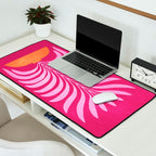 THE VASE 02: Bordeaux Wine Leaves Desk Mat Gallery Image 2