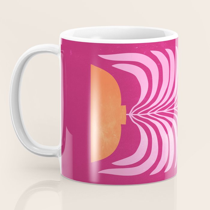 THE VASE 02: Bordeaux Wine Leaves Coffee Mug Gallery Image 3