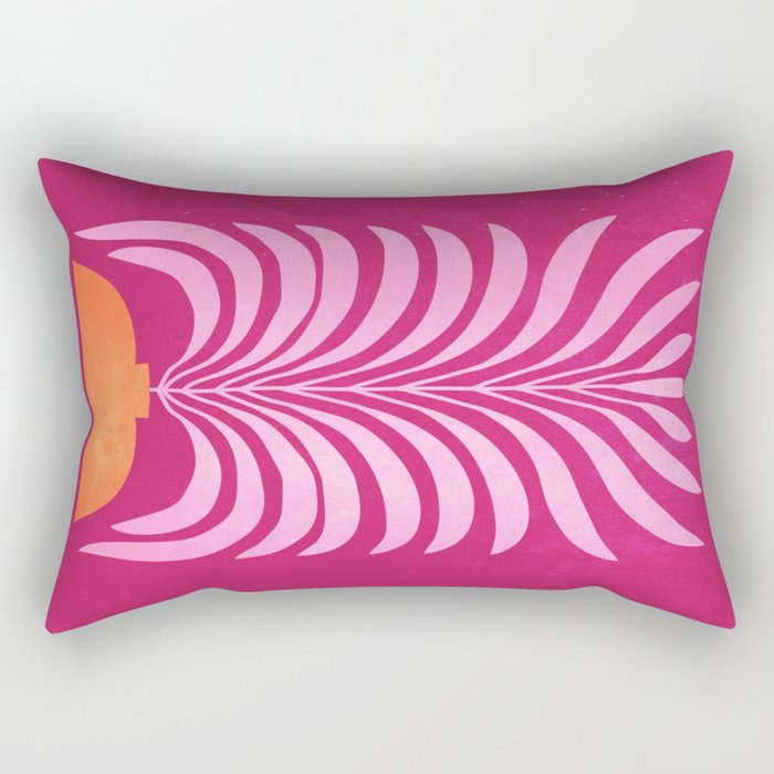THE VASE 02: Bordeaux Wine Leaves Rectangular Pillow Gallery Image 1