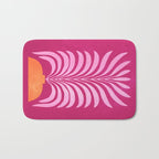 THE VASE 02: Bordeaux Wine Leaves Bath Mat Gallery Image 1