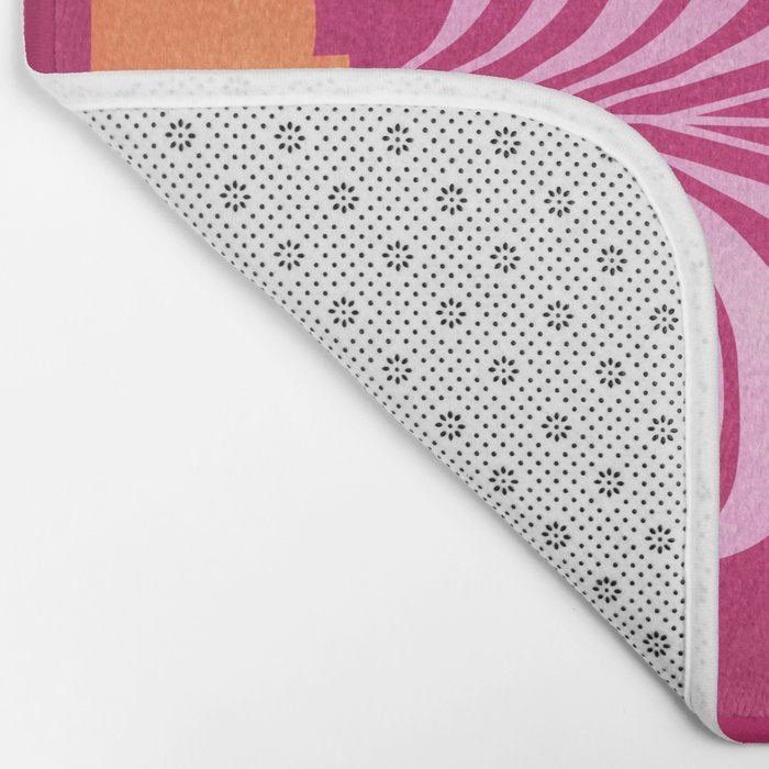 THE VASE 02: Bordeaux Wine Leaves Bath Mat Gallery Image 2