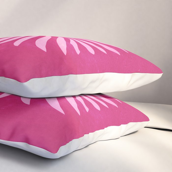 THE VASE 02: Bordeaux Wine Leaves Pillow Sham Gallery Image 3