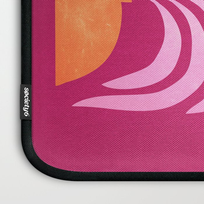 THE VASE 02: Bordeaux Wine Leaves Laptop Sleeve Gallery Image 3