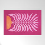 THE VASE 02: Bordeaux Wine Leaves Welcome Mat Gallery Image 1