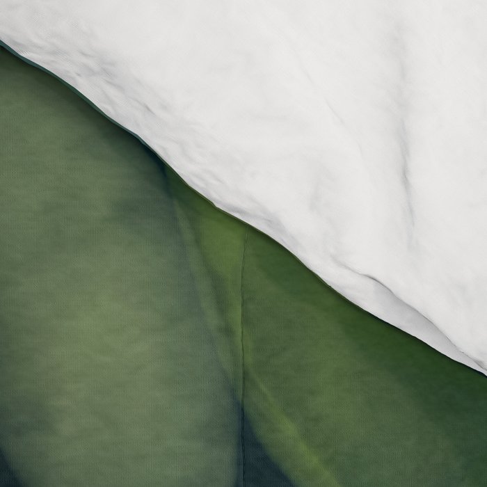 abstract jungle fever leaves in floral green Comforter Gallery Image 4