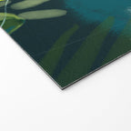 abstract jungle fever leaves in floral green Welcome Mat Gallery Image 2