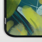 abstract jungle fever leaves in floral green Laptop Sleeve Gallery Image 3