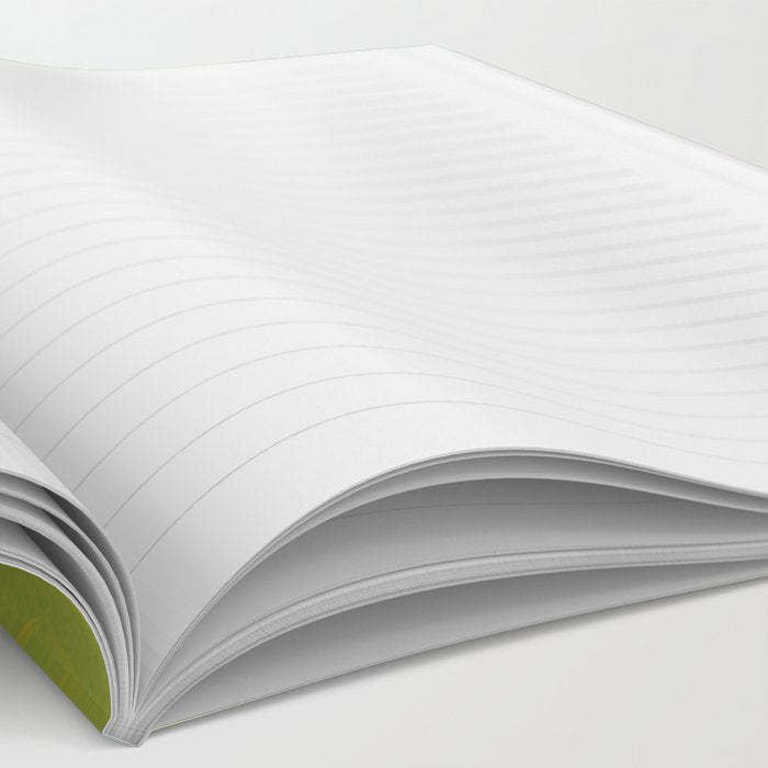 abstract jungle fever leaves in floral green Notebook Gallery Image 2