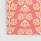 Retro Peach Blossoms Pattern Poster Gallery Image 3