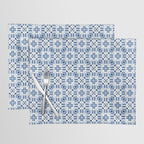 Moroccan patchwork tile - blue Placemat Gallery Image 1