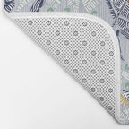 Lobster and crab coastal nostalgia grey Bath Mat Gallery Image 2