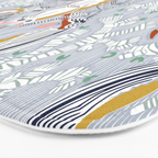Lobster and crab coastal nostalgia grey Bath Mat Gallery Image 3