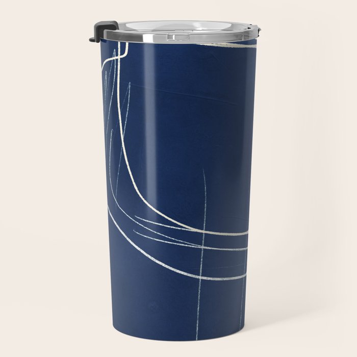 Minimal Abstract Line Art 15 Travel Mug Gallery Image 3
