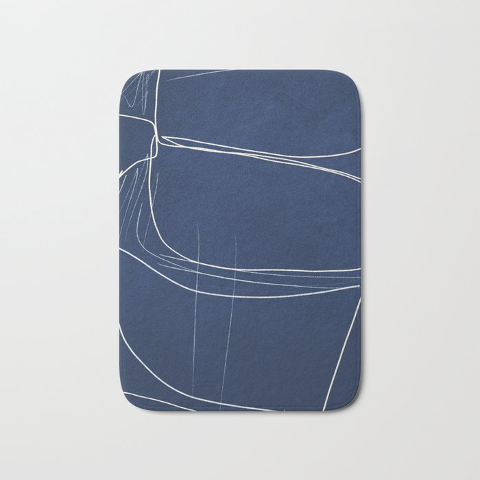 Minimal Abstract Line Art 15 Bath Mat Gallery Image 1